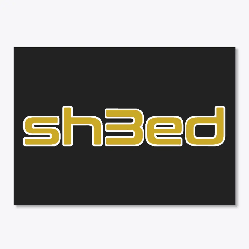 sh3ed Logo Sticker